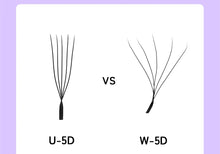 LUKATME 5D W Eyelash Extensions C/D Curl 8-15mm W Shaped 5D Fans False Lashes Mega Volume 5D Eyelash for Makeup