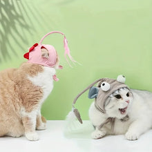 Adjustable Interactive Cat Headwear Toy - Pet Teaser Toy for Hours of Fun, Cat Cosplay Accessory
