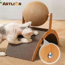 ARTLION Cat Scratching Ball, Cat Scratching Board, Cat Toy Ball, Cat Toy with Ball, Suitable for Cats and Dogs, Dog Toy