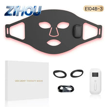 for LED 7 Color Silicone Face Mask Magnetic Wireless Red Blue Light Therapy Skin Rejuvenation Whitening Electronic Beauty