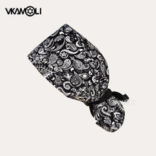 Ribbon Ties Ponytail Hair Holder Nurse Scrub Caps Women Long Hair Ponytail Caps