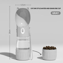 HOOPET Portable Water Dispenser Feeder Dog Bottle Drinker Cat Leak-proof Food Container Pet Travel 2 In 1 Accessories