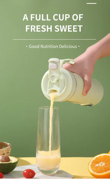 HOMEFISH Portable Rechargeable Compact Juice Cup Multi-functional Blender for Students - On-the-Go Fresh Juice Maker
