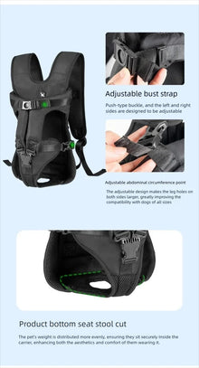Pet Front Carrier Backpacks Ajustable Hands Free Dog Backpack For Small Mediun Dogs Breathable Cats Outdoor Travel Carrier Bags