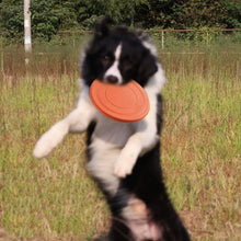 Jouet soucoupe volante interactif en silicone pour chiens et chats, disque volant résistant à la mastication, jeu pour animaux de compagnie idéal pour le dressage des chiots