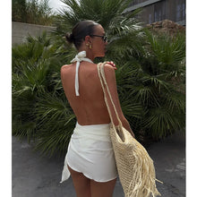 Two Piece Micro Bikini Halter Swimwear Solid Bodysuit