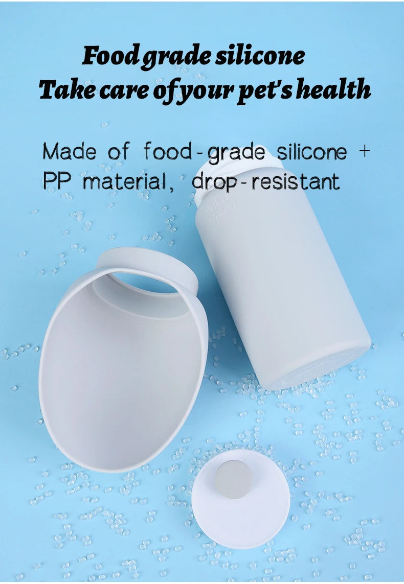 Creative Foldable Pets Water Feeding Bottle Portable Walking Dog Cat Silica Gel Mug Drinking Feeder Dispenser Cup Pet Supplies