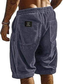 2026 New Men's Retro Corduroy Casual Shorts Men Fashion Solid Sweatpants Harajuku Corduroy Short Pants New Men Clothing Roupas