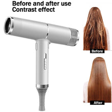 Professional Ionic Blow Dryer Low Noise Hairdryer with Nozzle Powerful Hot and Cold Salon Professional Hair Dryer