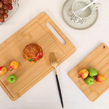 Planche à découper en bois de bambou, plateau de service pour cuisine, plaque à découper épaisse pour viande, fruits, légumes et pain