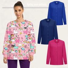 Women Nurse Scrub Jacket Medical Uniform Hospital Dental Clinic Work Wear Outwear for Pharmacy Vet Pet Shop Pharmacy Outwear