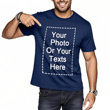 Design Your Own Oversized T-shirt for Men Custom Graphic Blank Cotton Personalized Message Tshirt Loose Fit Tops Gift Your Logo