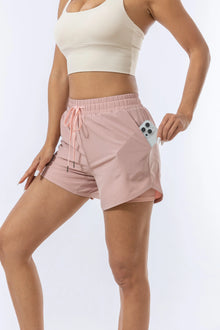 Women's Quick Dry Sports Shorts Layered for Running Yoga