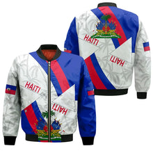 New 3D Printed Haiti Bomber Jackets National Flag Retro Men Women Long Sleeve Streetwear Oversized Flight Jacket Female Clothing