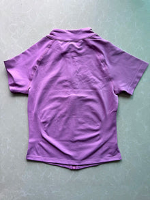 Women Short Sleeve Zippy Top Raglan Cap Sleeve Shirt