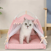 Cat Tent Cute Princess Cat Bed Cat Torn Flower Tent Foldable Cat Tent Four Season Universal Pet Supplies Pet Mosquito Net Winter