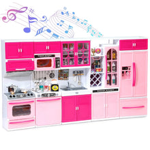 Pink Kitchen Combo Pretend Play 5-Piece Toy Set with Lights and Sounds, For Girls, Christmas/Halloween/Thanksgiving/New Year