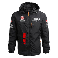 Veste de moto pour homme Yamaha avec capuche coupe-vent et imperméable, amovible, grande taille, style printemps-automne, veste tactique