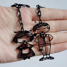 Treebud Custom Personalized Children's Drawing Necklace Stainless Steel for Women Men Special Logol Artwork Pendant Jewelry Gift
