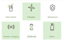 Portable Rechargeable juicer blender wireless mixer fresh juice 350ml