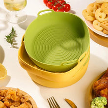 New Silicone Air Fryers Oven Baking Tray Basket Reusable Airfryer Pan Liner Mold Pizza Mat Replacement Grill Pan Accessories