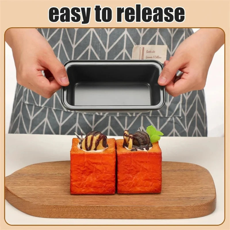 Nonstick Baking Bread Loaf Pan Carbon Steel Toast Bread Pan Tin Kitchen Rectangle Bakeware for Brownies Meatloaf