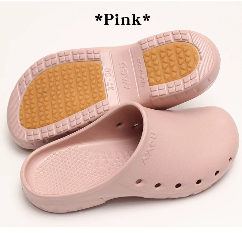 Doctor Scrub Clogs Light Nurse Slippers Medical Shoes Non-slip Dentist Surgical Shoes Soft Pet Hospital Scrub Clogs X09-05