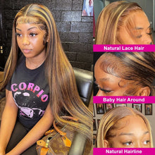 Highlight 13x4 Vietnamese Double Drawn Human Hair Wigs 13x6 Hd Lace Frontal 40 Inch Straight Lace Wigs Human Hair Wig For Women