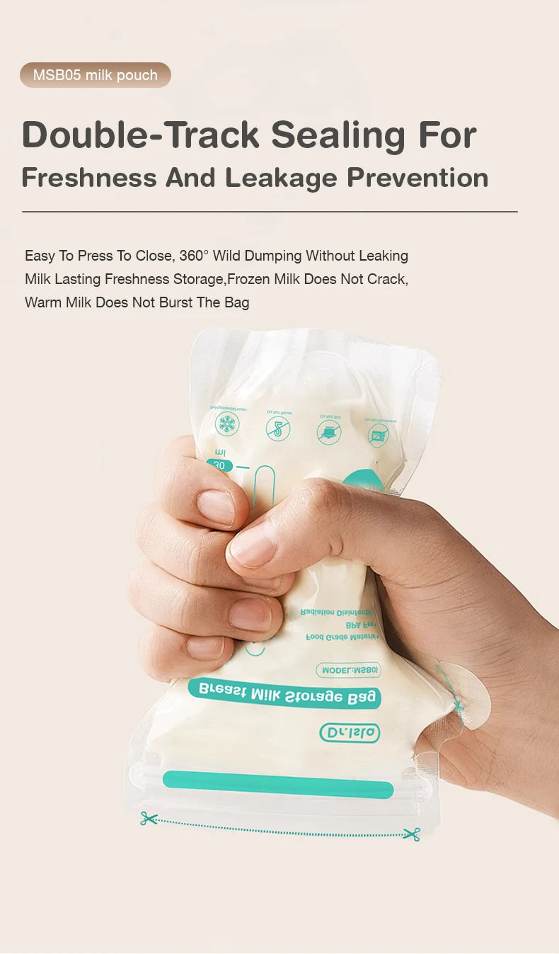 MAMIJOY 10/30Pcs 150/250ML Breast Milk Storage Bag Disposable Capacity Frozen Milk Storage Bag BPA Free MSB05