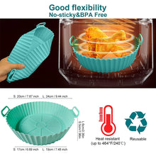 Doublures en silicone pour friteuse à air, gadgets de cuisine pour panier de friteuse à air, plateau de cuisson réutilisable, moule à pizza antiadhésif, accessoires de cuisine pour four