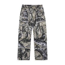 2026 Overalls Camouflage Y2K Fashion Baggy Flare Jeans Cargo Pants Men Clothing Straight Women Wide Leg Long Trousers Pantalones