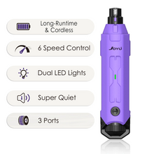 6-Speed Dog Nail Grinder Enhanced Pet Nail Grinder Super Quiet Rechargeable Electric Dog Nail Trimmer Painless Paws Grooming