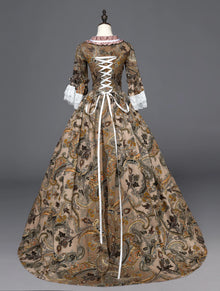 18th Century Women Marie Antoinette Dresses Long Victorian Rococo Gowns Historical Theater Clothing