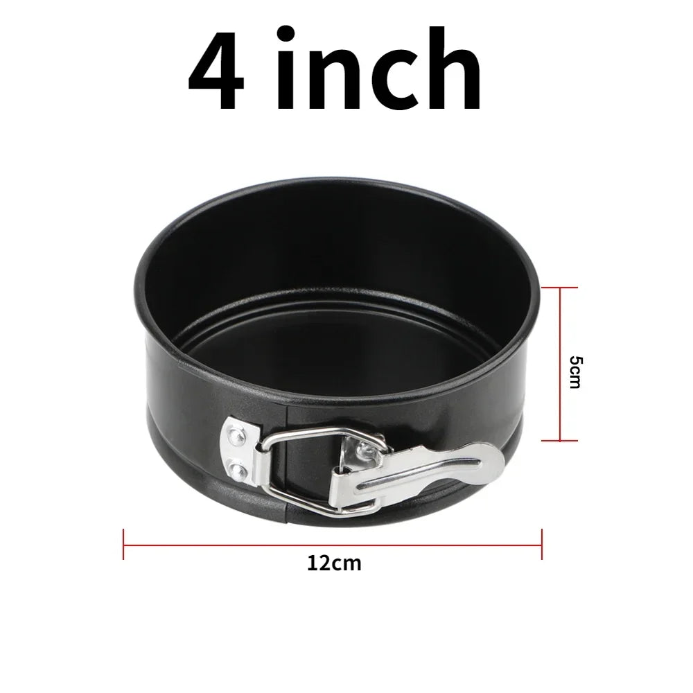 Removable Bottom Non-Stick Metal Bake Mould Round Cake Pan Bakeware  Carbon Steel Cakes Molds Kitchen Accessories