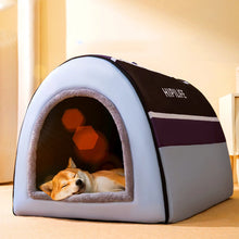 Removable Dog Warm House Washable Pet bed for Large Medium Dogs Travelling Portable Classic Design Pet House Sleeping Bed