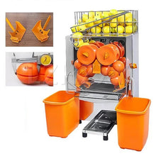 Commercial Orange Juicer Machine 120W Automatic Juice Extractor Stainless Steel Orange Squeezer 20 Oranges/Minute