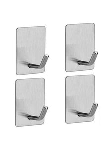 4/8pcs stainless steel small hooks, no drilling, wall mounted, kitchen, bathroom, office key hooks wall hook adhesive wall hooks