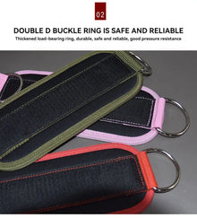LOOGDEEL Ankle Resistance Strap With Cuffs Hip Lifting Band Exercise Yoga Ankle Strap Set Women Men Leg Support D-Ring Support