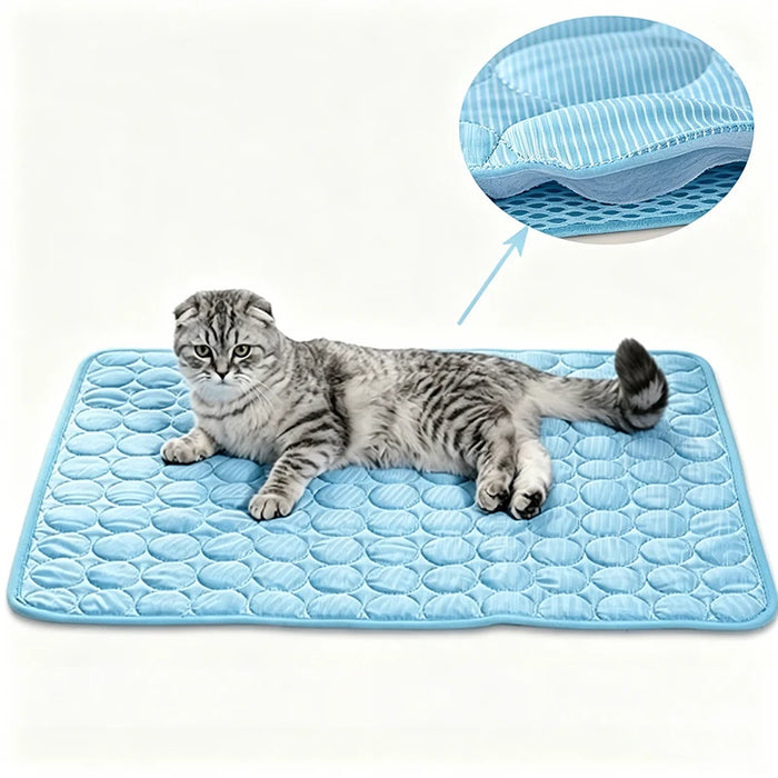 Cooling Pad Summer Cat Dog Sofa Nest Bed Cooling Sleeping Pad for Small Dogs Pets Durable Sofa Cooling Pad Blanket Pet Ice