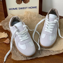 Unisex Retro German Training Shoes Spring Autumn Leisure Sports Shoes Leather Splicing Stitching Youth Trend Breathable Flat ...