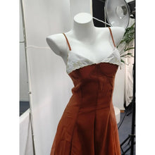 Spaghetti Strap Chiffon Lace Trim Flared Dress Sleeveless Waist Cinched 2026 Summer Formal Women Gown Chic Causal Lady Vestido