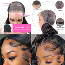 100% Unprocessed Indian Hair Double Drown Bouncy Loose Body Wave 13x4 Lace Frontal 4x4 Lace Closure HD Glueless Wig 250% Density