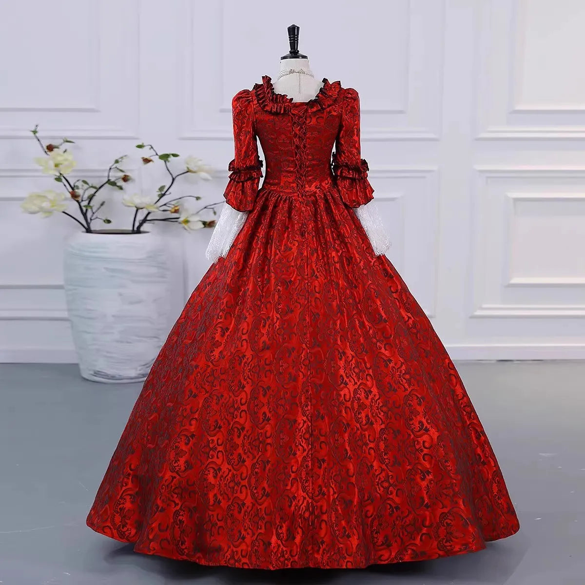 18th Century Women Marie Antoinette Dresses Long Victorian Rococo Gowns Historical Theater Clothing