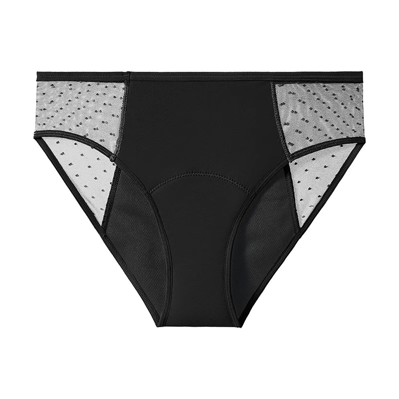 1Pcs Menstrual Briefs For Women Period Cycle Underwear Viscose Bamboo Cotton Panties 4-Layer Absorbent Leakproof Lady Lingerie