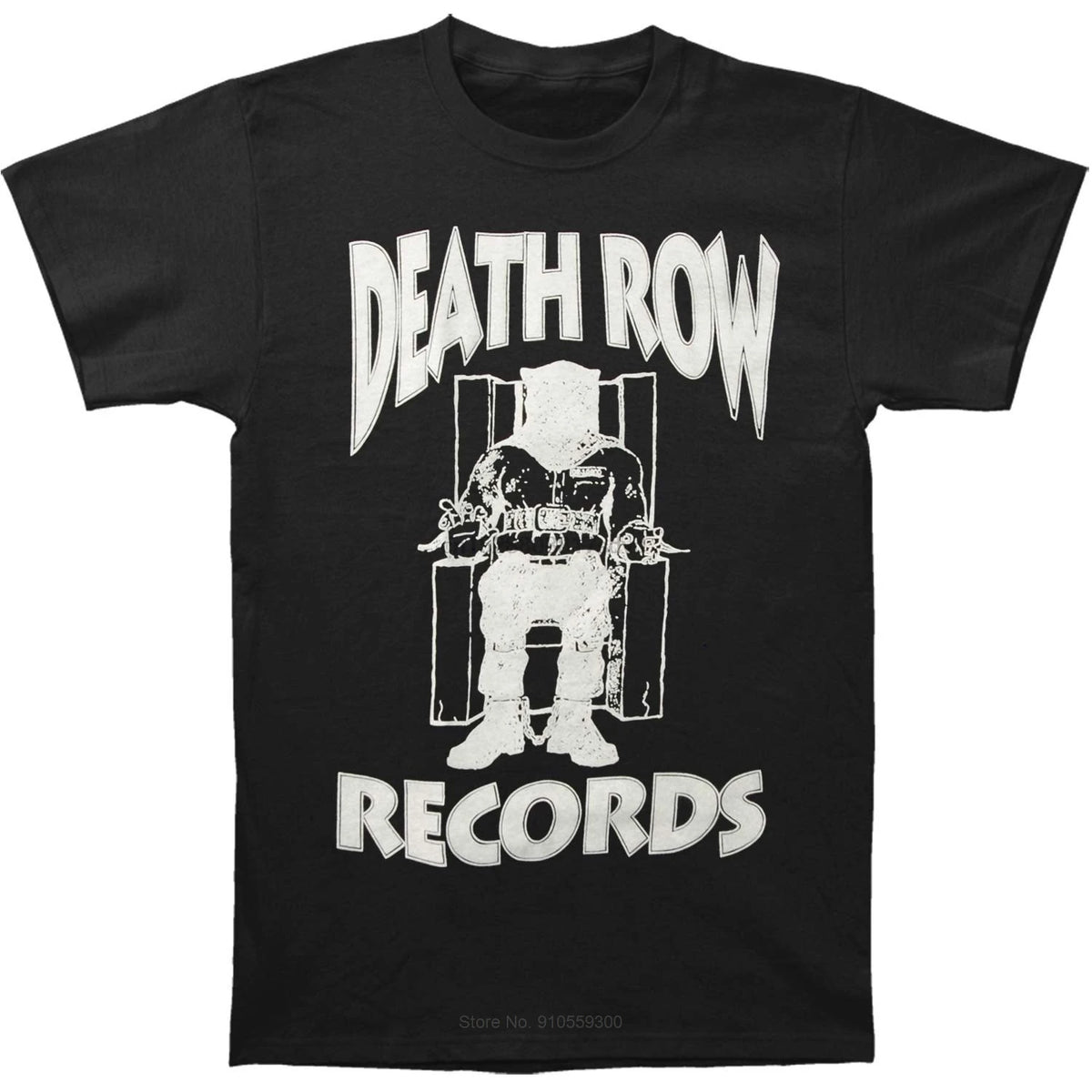 Funny T Shirt Men Novelty Tshirt Death Row Records White Logo T-Shirt cotton tshirt men summer fashion t-shirt euro size