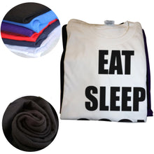 T-shirt graphique amusant Eat Sleep Goon Repeat pour hommes et femmes, pur coton, t-shirt humoristique streetwear à manches courtes, vêtement unisexe ample