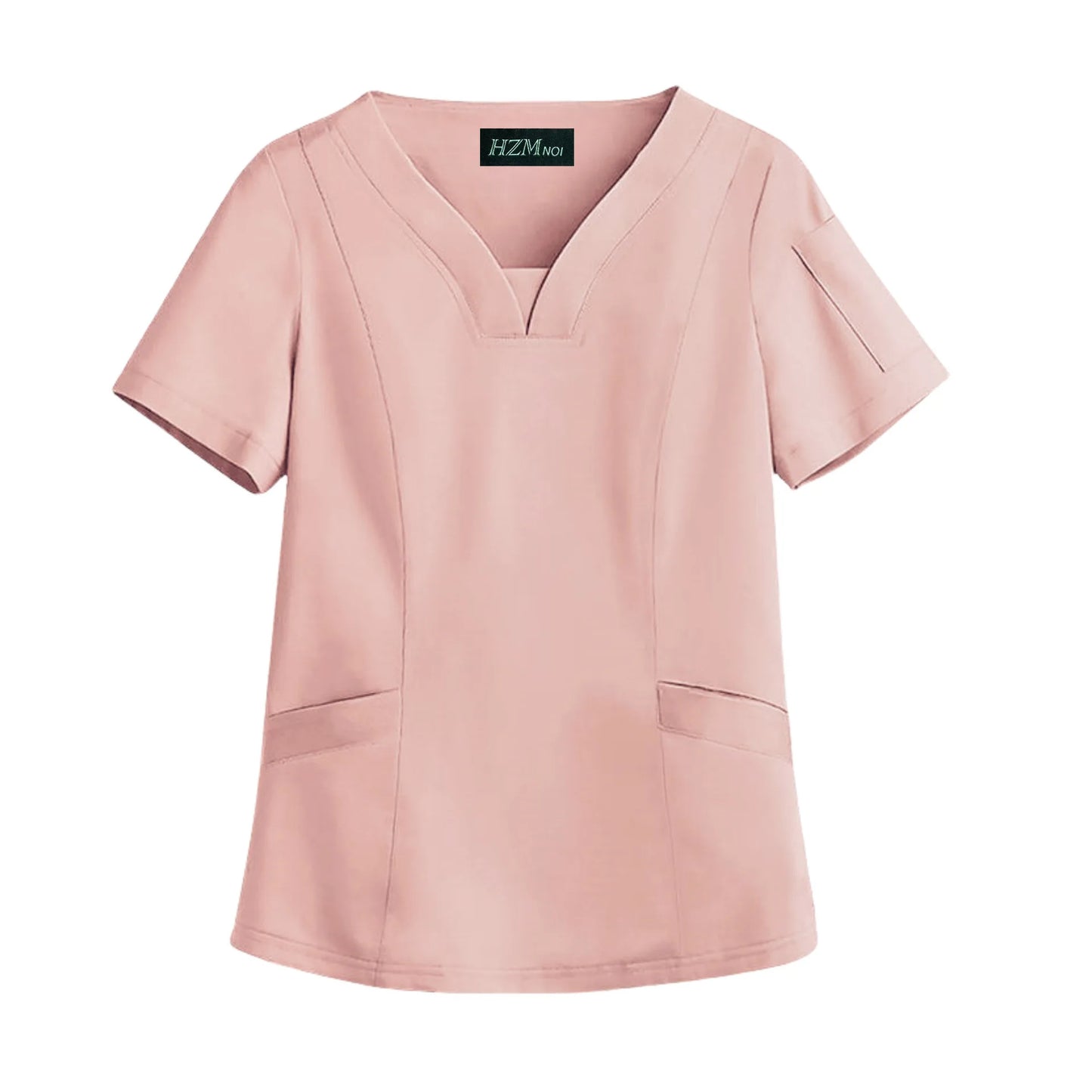 Elastic Quick-dry Medical Work Clothes Tops Dentist Veterinary Work Uniform Unisex Healthcare Nurse Clothing Scrun Women Mens