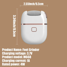 Electric Foot Callus Remover, Professional Electric Callus Remover, Rechargeable Portable Electronic Foot File Pedicure Tool, Electric Callus Remover Kit for Smooth and Soft Feet - Ideal Gift for Care of Hard, Cracked, and Dr