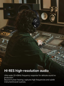 Oneodio EKSA P100 3.5/6.35mm Wired Studio HiFi Headphones Over Ear Professional Hi-Res DJ Monitor Headset With Mic For Guitar