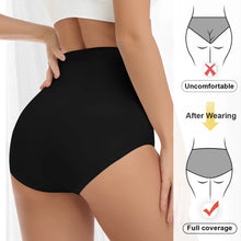 4pcs High Waisted Women's Panties Comfortable Cotton Cross Tummy Tuck Breathable Skin Friendly Drawstring Triangle Pants